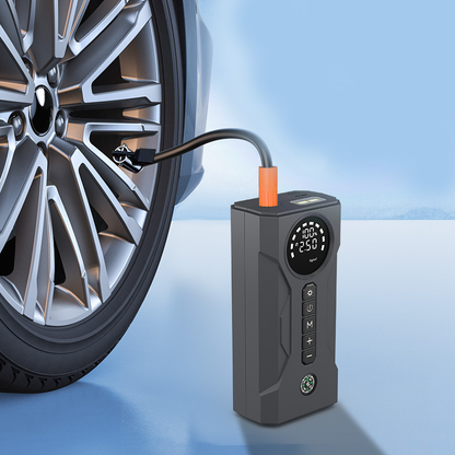 Maxtron JS-X5 ავტომობილის დამქოქი და საბურავების დასაბერი, ლითიუმის ელემენტებზე 16000mah & 2000amp